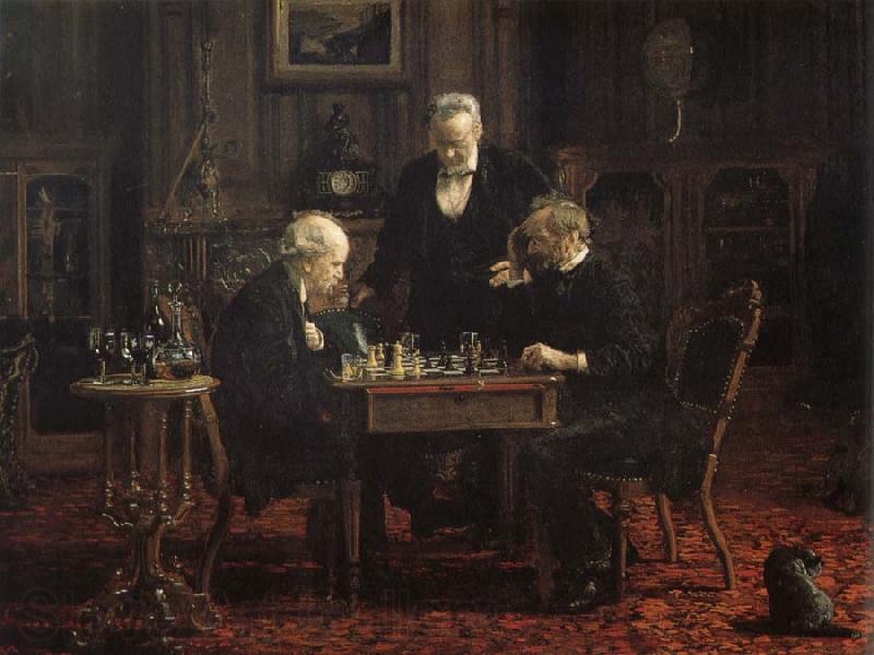 Thomas Eakins Chess Player Norge oil painting art